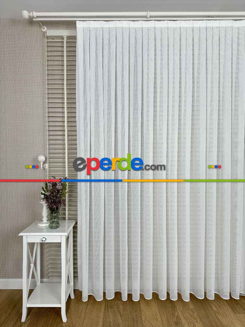 Brillant Tül Perde, Premium Seri, Kurşunlu Tül