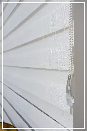 Yüzde 40 İndirimli Fiyat- Ekru Ve Beyaz Bambu Zebra Perde- Beyaz-ekru