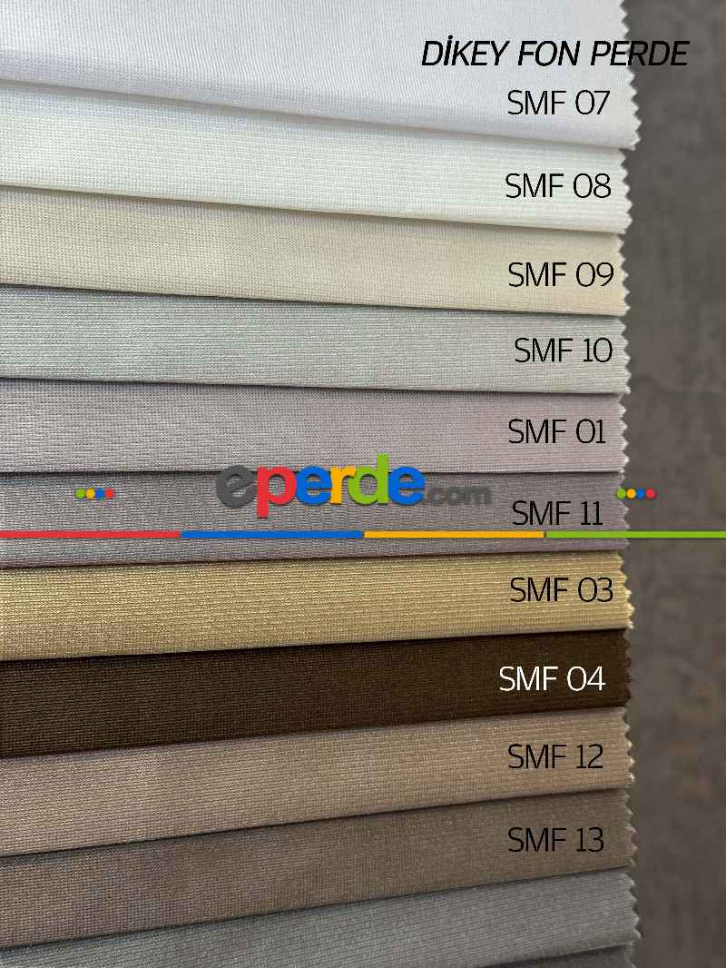 Brillant Akıllı Tül Perde, 20 Farklı Renkli Tül Dikey Zebra Perde 1. Kalite