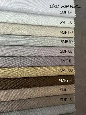 Brillant Akıllı Tül Perde, 20 Farklı Renkli Tül Dikey Zebra Perde 1. Kalite