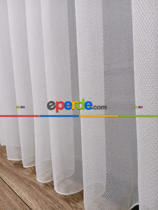 Salon - Exculusive Sedef Ütü İstemez Kırışmaz Sade Tül Perde