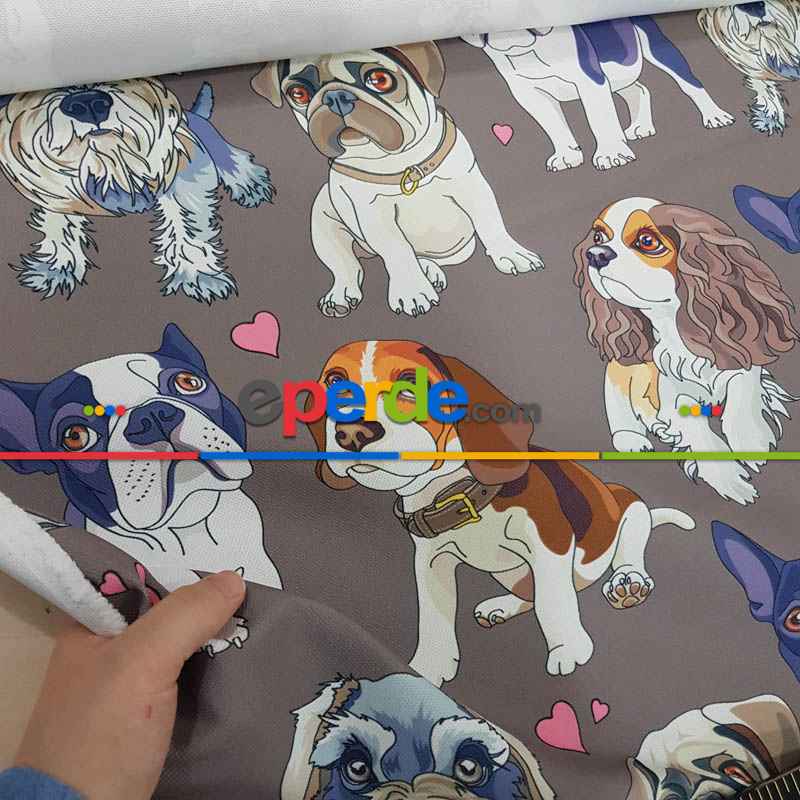 Çocuk Odası Fon Perde- Siyah