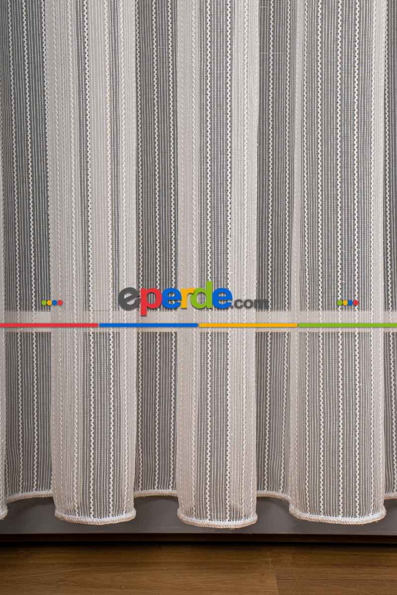 Yatak Odası - Tek Makarna Armür Düz Tül Perde - Kurşunlu Tül