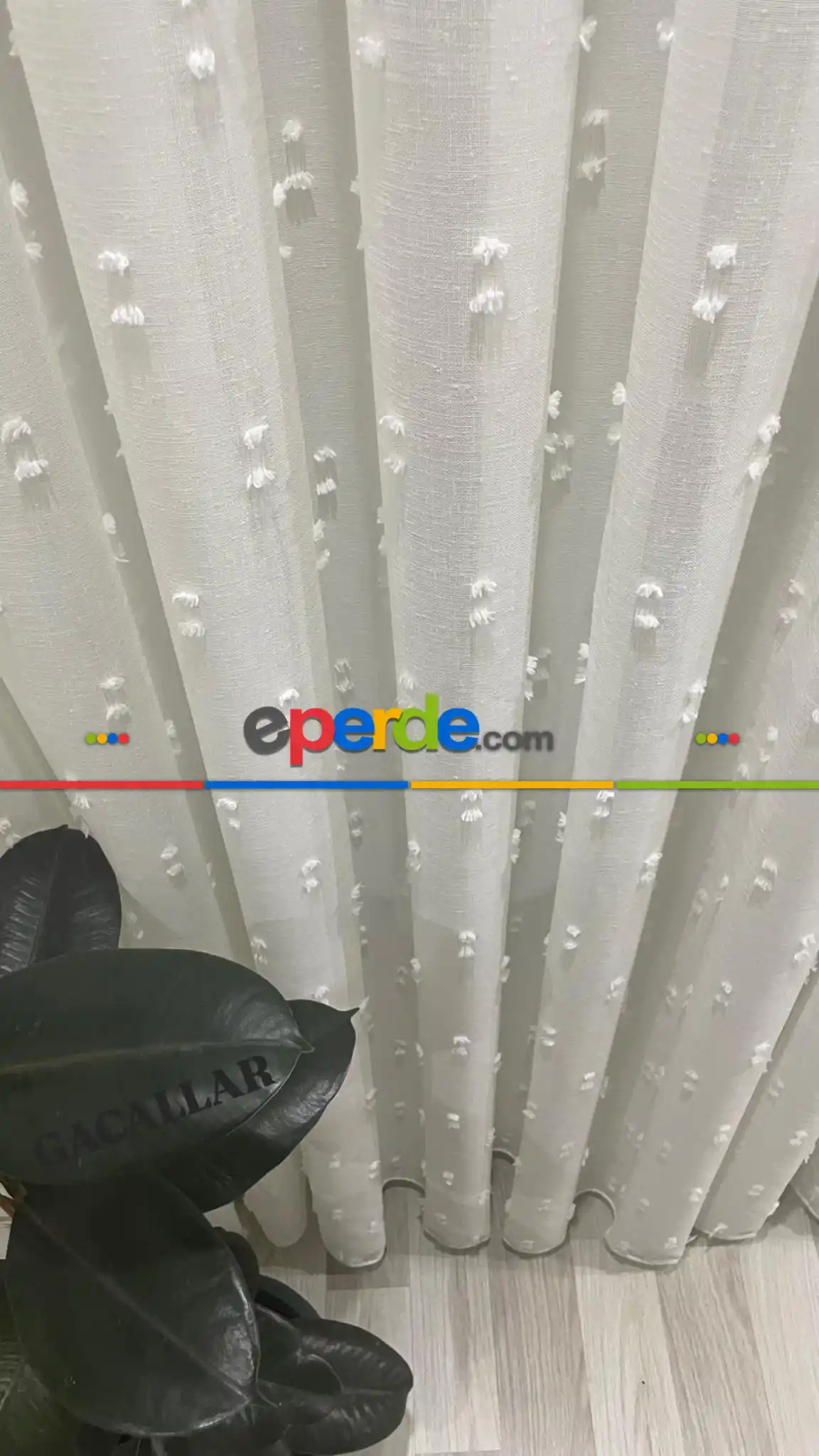 Platinum Şık Ürün Serisinden 1/3 Sık Pileli Orjinal Monaliza Tül Perde Ütü İstemez Ağır Gramajlı