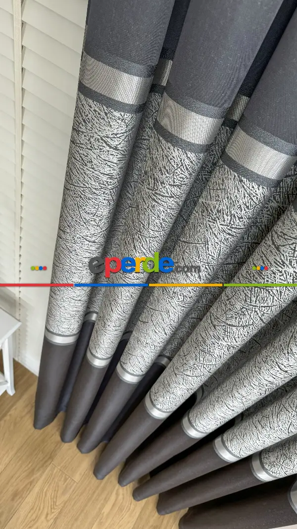 Antrasit Gri Fon Perde, Pano Model