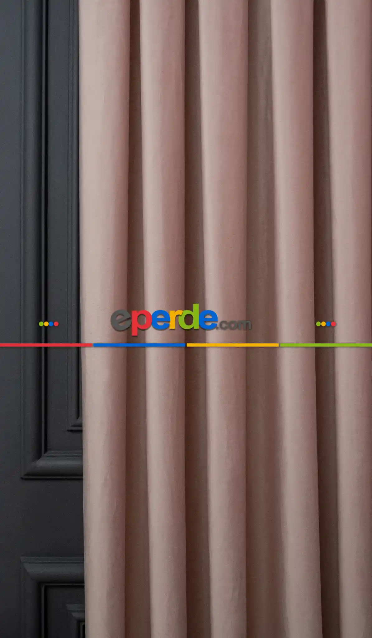 İthal Kadife Fon Perdelik Geniş Enli ( Pudra )