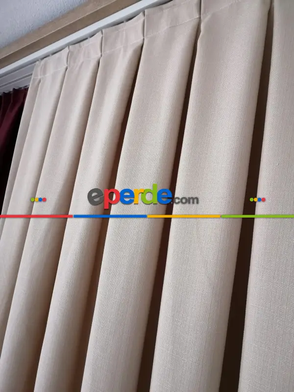 Milpa Keten Düz Fon Perde - 32 Renk Seçekli