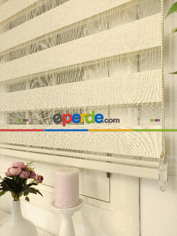 Ekonemik Zebra- Krem Açık