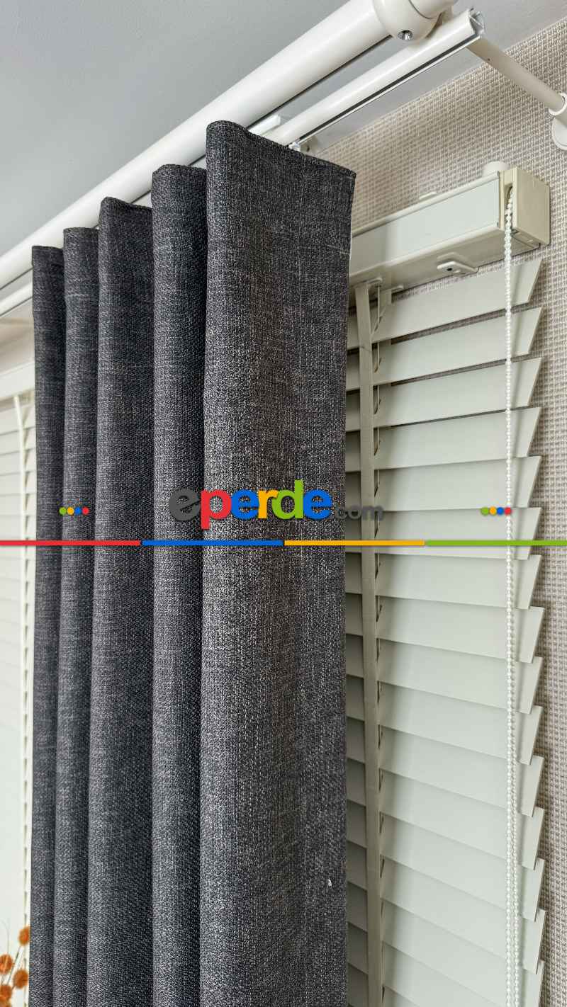 Premium Hasır Dokuma Fon Perde - New Year