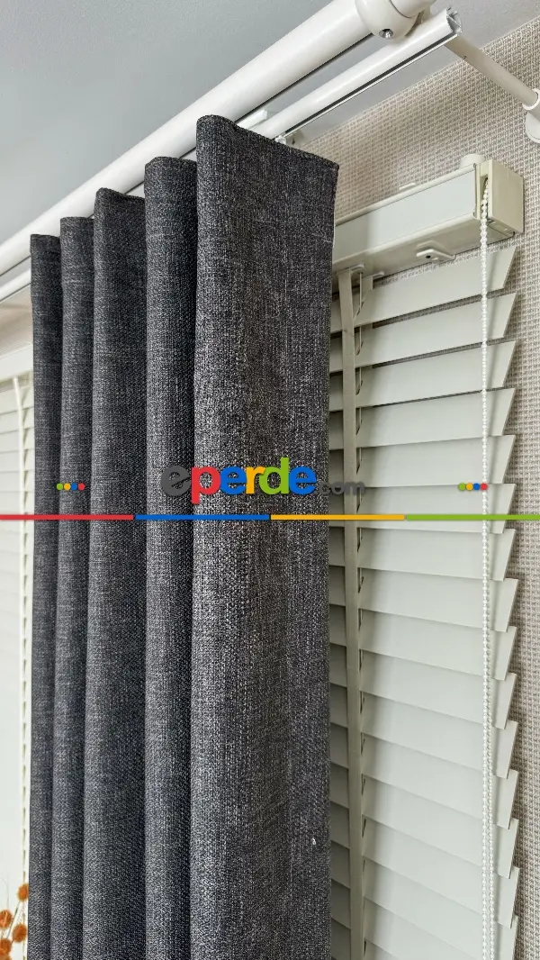 Premium Hasır Dokuma Fon Perde - New Year