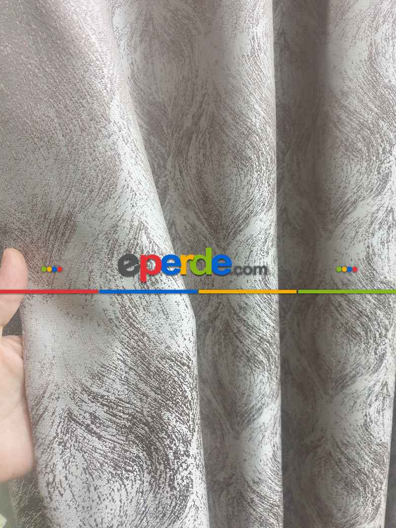 Geniş Enli Jakarlı Dokuma Salon Yatak Odası Lüks Perde