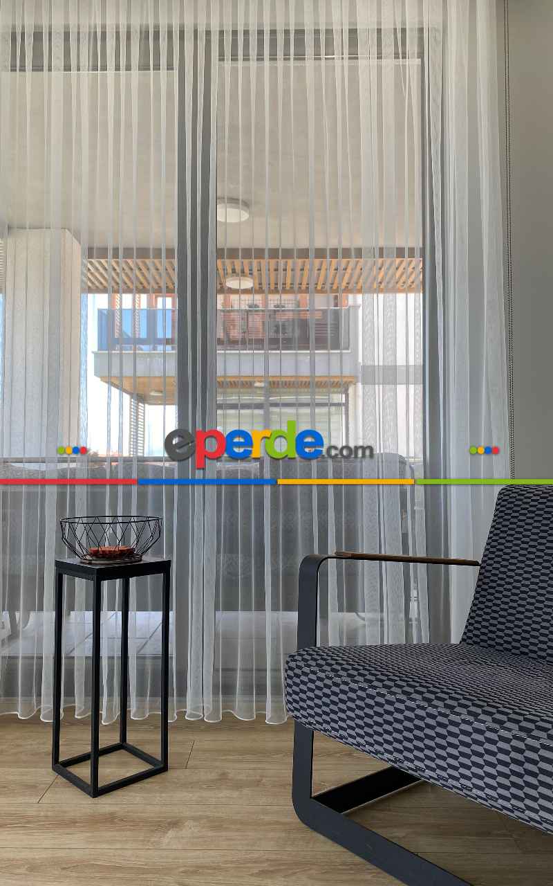 Mutfak - Düz Tül Dönergücü Petek Doku - Ekru ( Beyaza Yakın ) Orjinal Ürün, Etek Kurşunlu