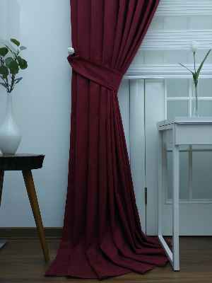 Vişne Düz Fon Perde- Vişne