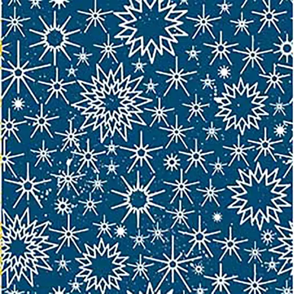 Yıldız Desenli Fon Perde Evm685-3 Kumaşı Kalındır Duck Bezi Değildir- Beyaz