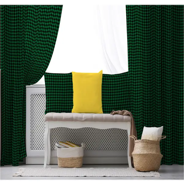 Salon Fon Perde Evim1619-3 Kumaşı Kalındır Duck Bezi Değildir- Mavi-beyaz