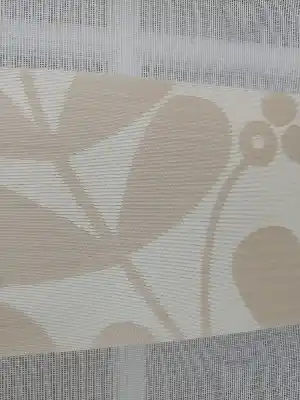 Jakarlı Zebra Perde- Kahverengi