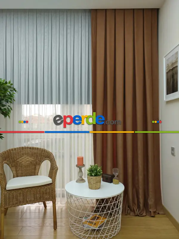 Soft Kakao Fon Perde (180)- Kakao