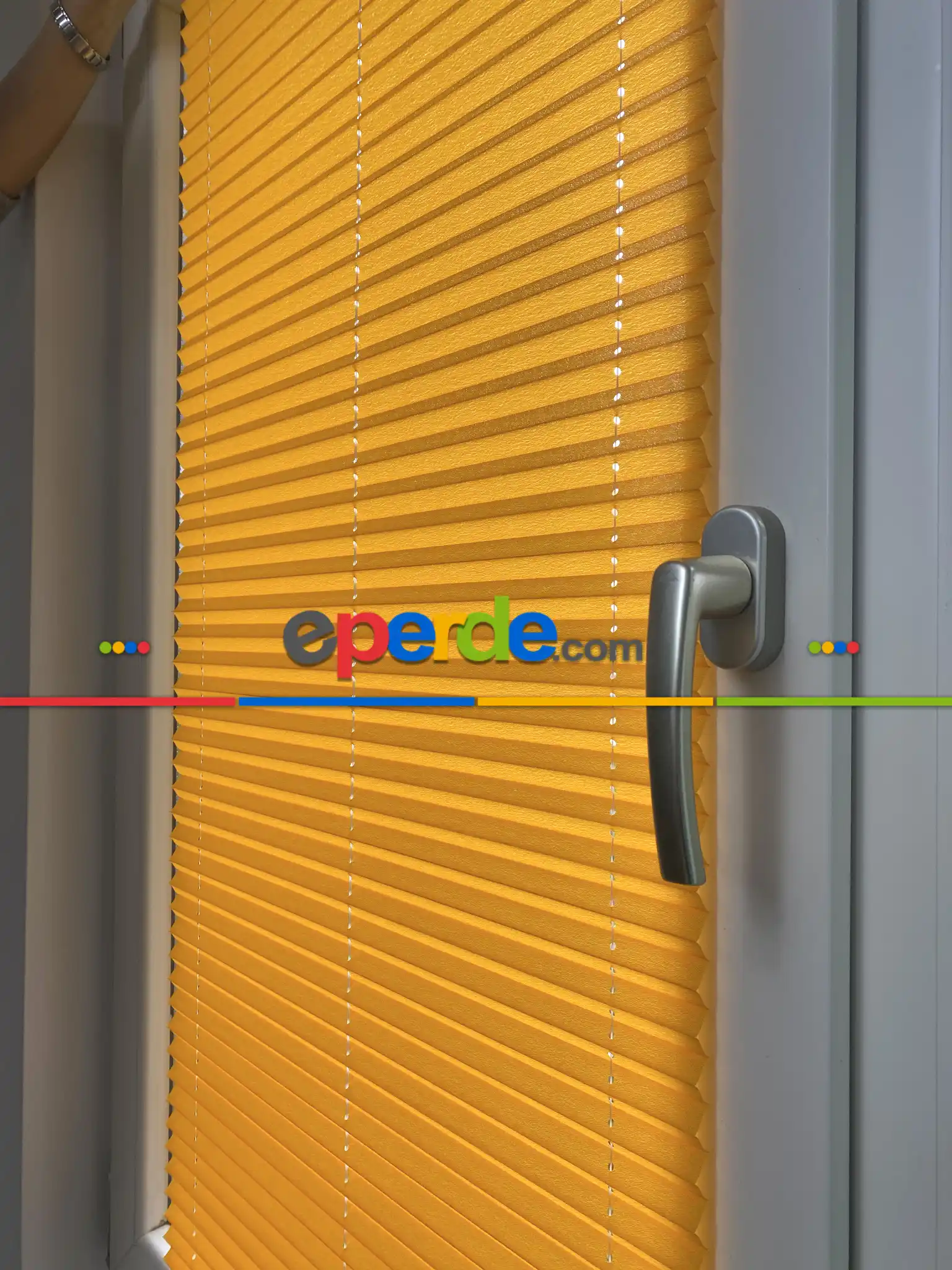 Plise Perde Turuncu Renk