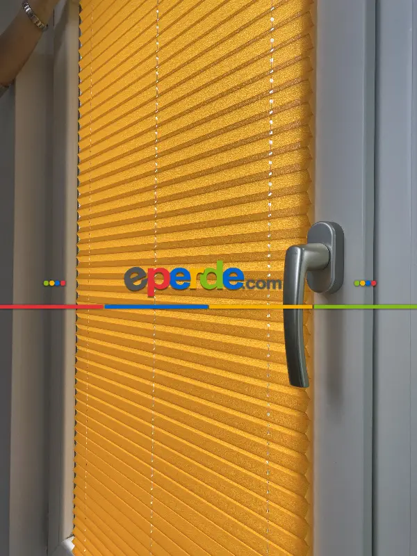 Plise Perde Turuncu Renk