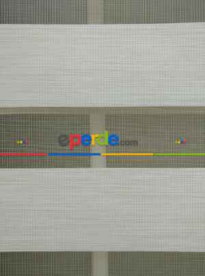 Zebra Perde -bambu Düz Zebra Perde- Ekru