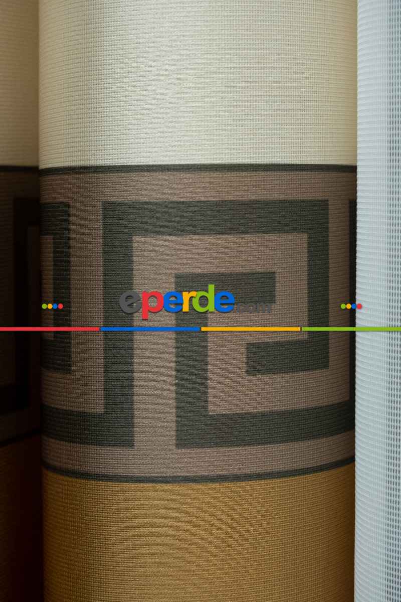 Yatak Odası - Lens Akıllı Dikey Tül Perde Versace-43- Çok Renkli 2