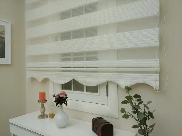 Salon Zebra Perde - Zebra Perde - Geniş Pileli Zebra Zebra ( Geniş Pileli Zebra)- Krem Açık