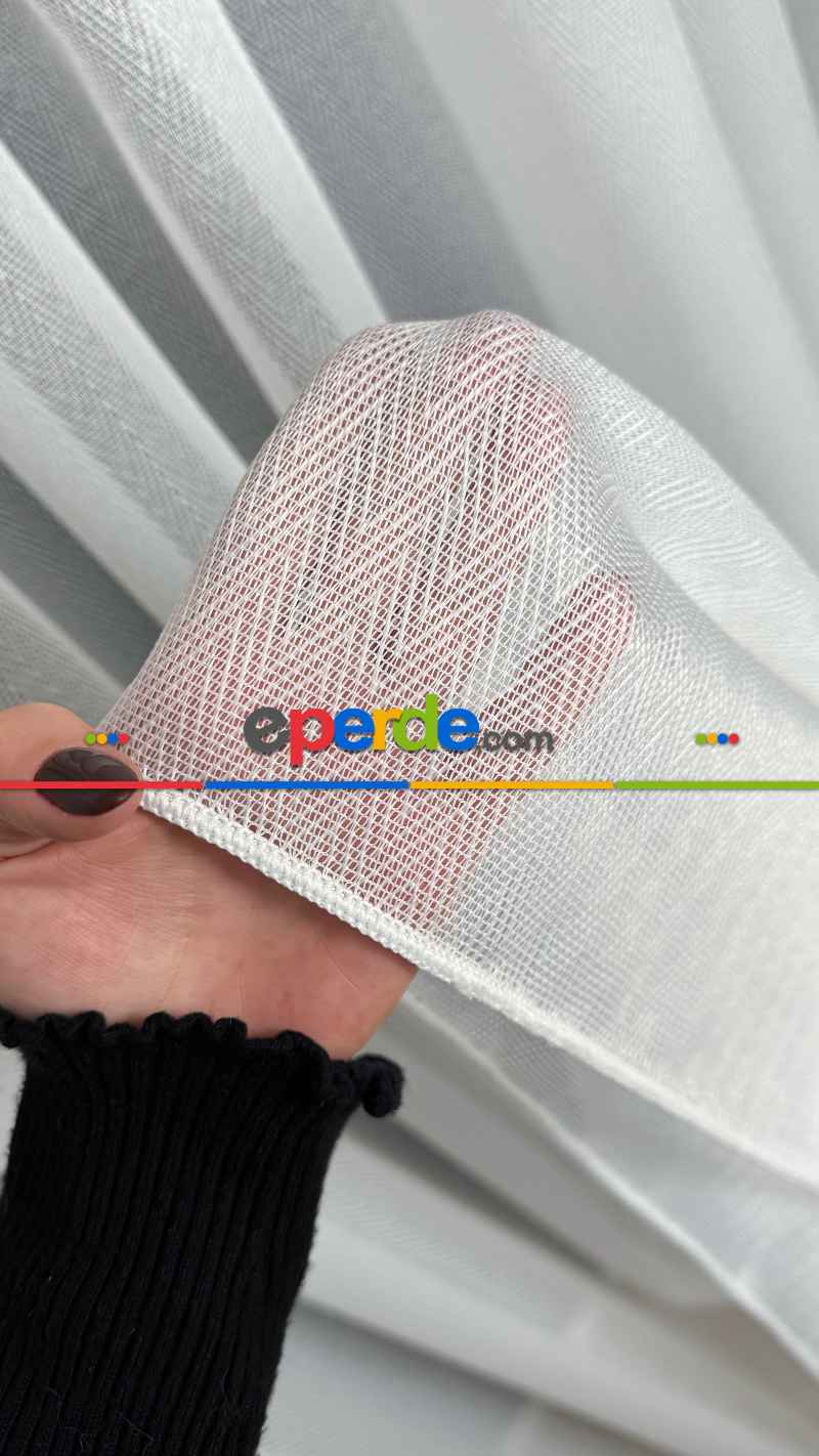Balık Sırtı Desen Tül Perde, Ağır Gramajlı Premium Seri, Kurşunlu Tül, Amerikan Pile, Es Pile, Rustik Kuşgözü, Büzgülü Ekstrafor Seçenekleri