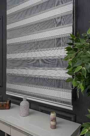 Zebra Perde - Yarım Plise - Degrade Renk Geçişli Zebra Perde