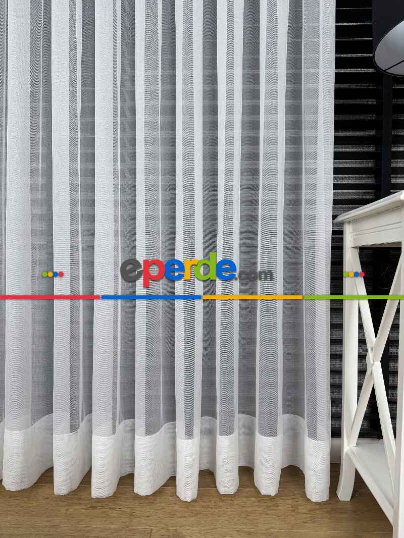 Oturma Odası - Etek Ucu Katlamalı Perde, Premium Seri