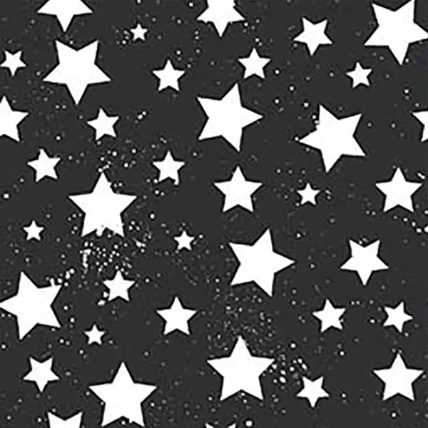 Yıldız Desenli Fon Perde Evm685-7 Kumaşı Kalındır Duck Bezi Değildir- Siyah-Beyaz