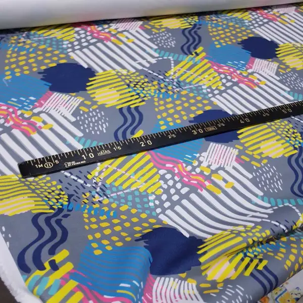 Multi Renkli Desenli Fon Perde Evm480 Kumaşı Kalındır Duck Bezi Değildir- Çok Renkli 3