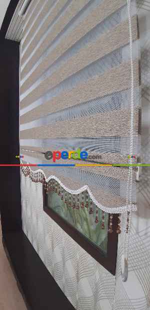 Sütlü Kahve - Bambu Zebra Perde