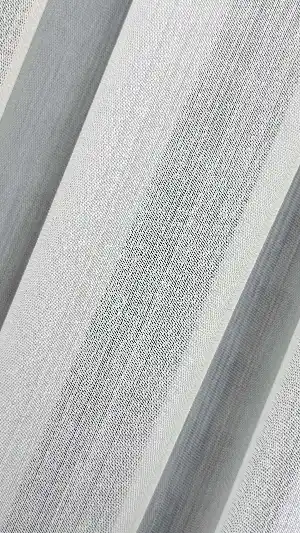 Ekru Bambu Keten Büzgülü Ekstraforlu Tül Perde