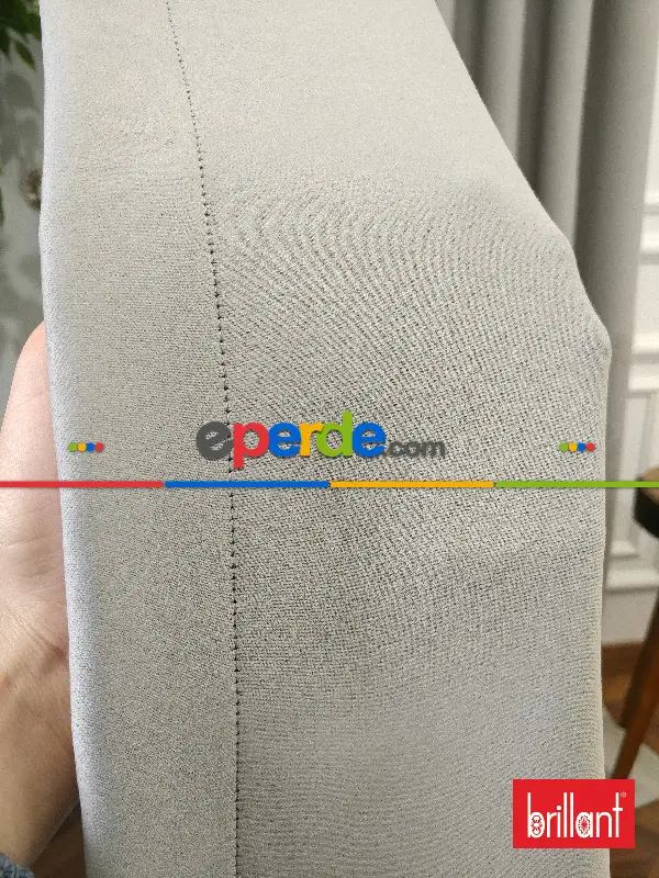 Yatak Odası - Brillant Karartma Blackout Gri Renk Fon Perde- Gri-füme-antrasit