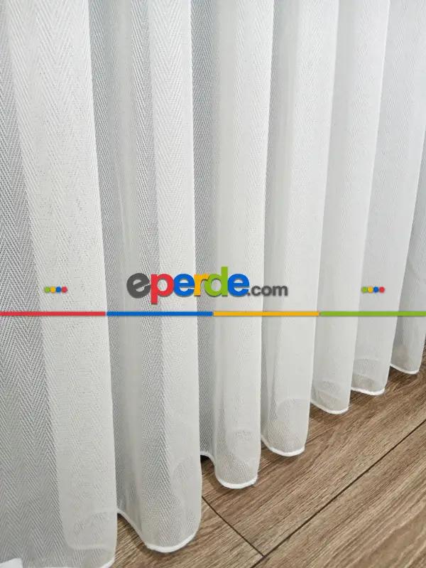 Salon - Exculusive Nergis Ütü İstemez Kırışmaz Sade Tül Perde