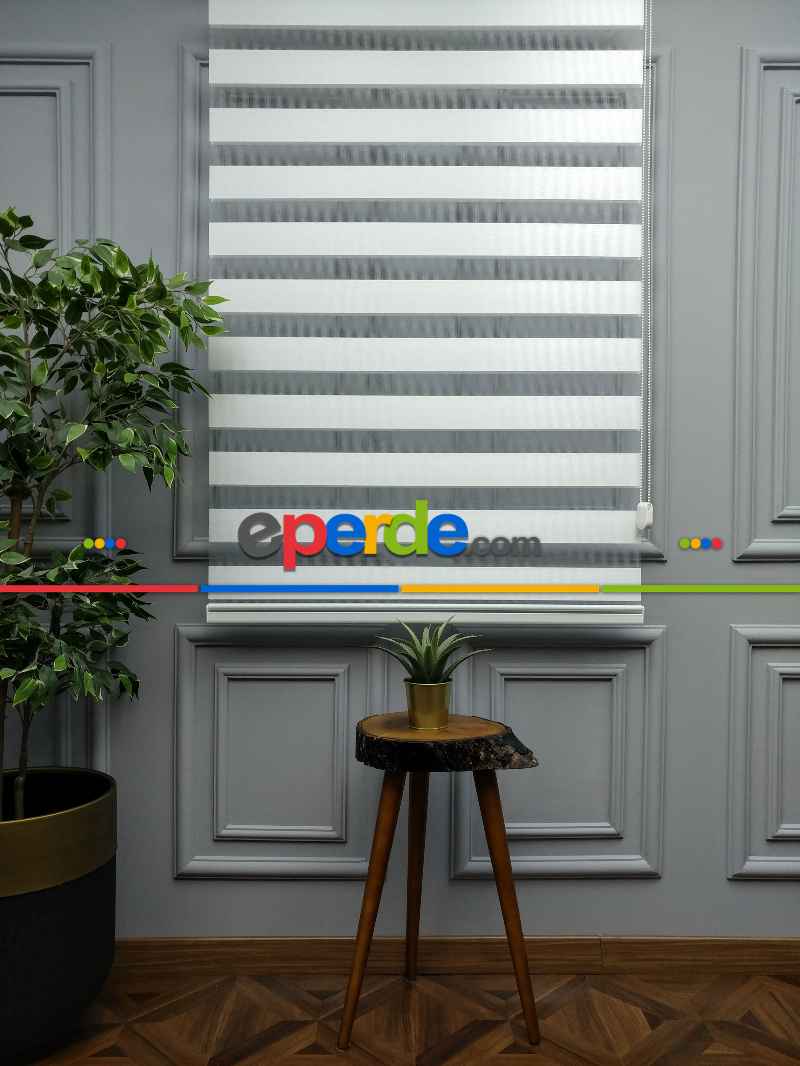 Mutfak - 2021 Sezonu - Zebra Perde - Bambu Zebra Perde- Beyaz