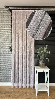 Çocuk Odası Tül Perde - Pudra Pembe Şantuk Keten Düz Tül Perde - Premium Kalite Serisidir.