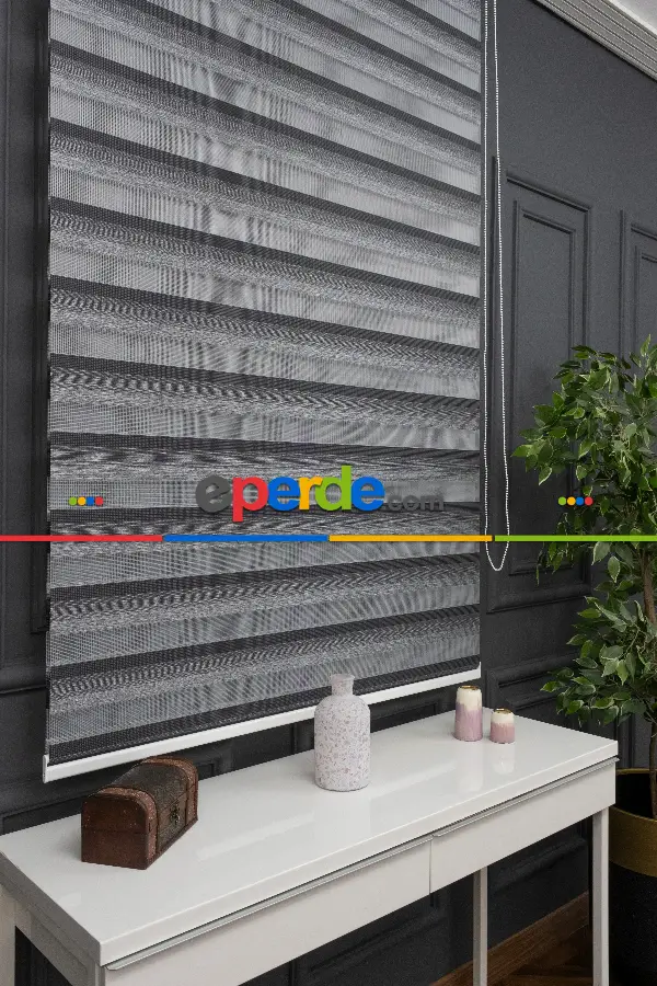 Zebra Perde -renk Geçişli Bambu Zebra Perde