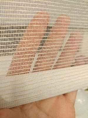 Çiftli Sistem Tül Stor Beyaz Krem Cizgili Tül- Beyaz-krem