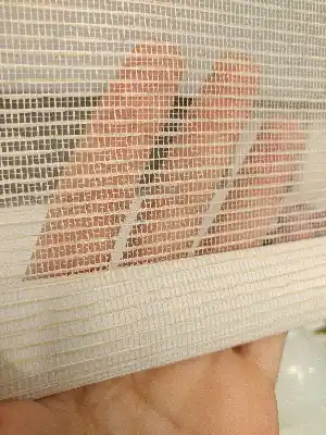 Çiftli Sistem Tül Stor Beyaz Krem Cizgili Tül- Beyaz-krem