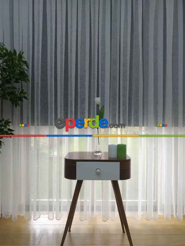 ( Orjinal ) Kdk Spor Desen Salon Fransız Dantel Tül Perde 