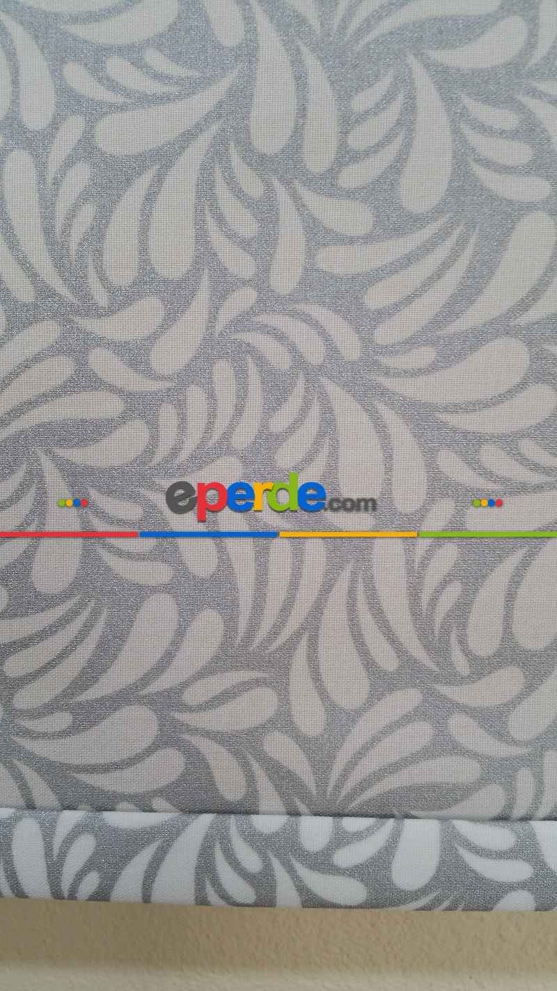 Oturma Odası - Desenli Stor Perde Gri- Gri-füme-antrasit-beyaz- Çok Renkli 2