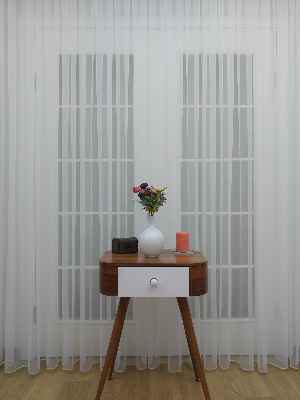 Dönergücü - Mat Zemin Tül Perde Ekru Renk 1.kalite- Ekru - Kurşunlu Tül