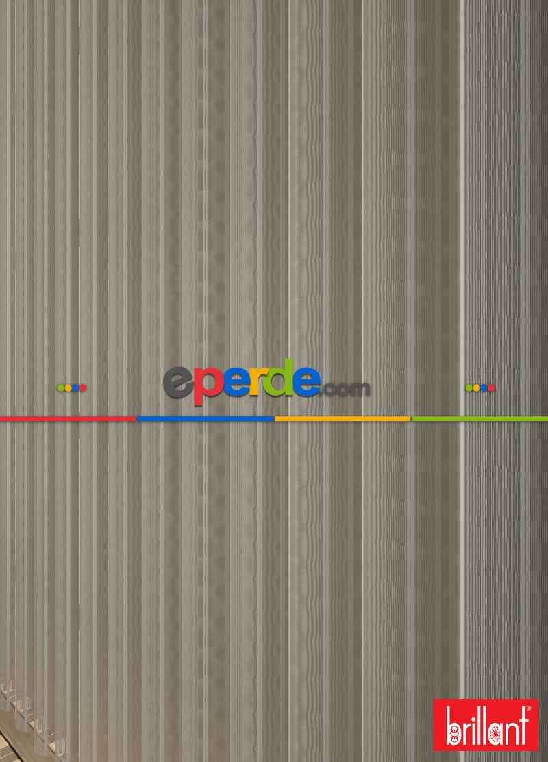 Brillant Akıllı Tül Perde Açık Kahverengimsi Gri Renkli Tül Dikey Zebra Perde Düz 1. Kalite