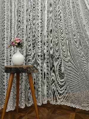 Örme Tül- Ekru Lila Marka