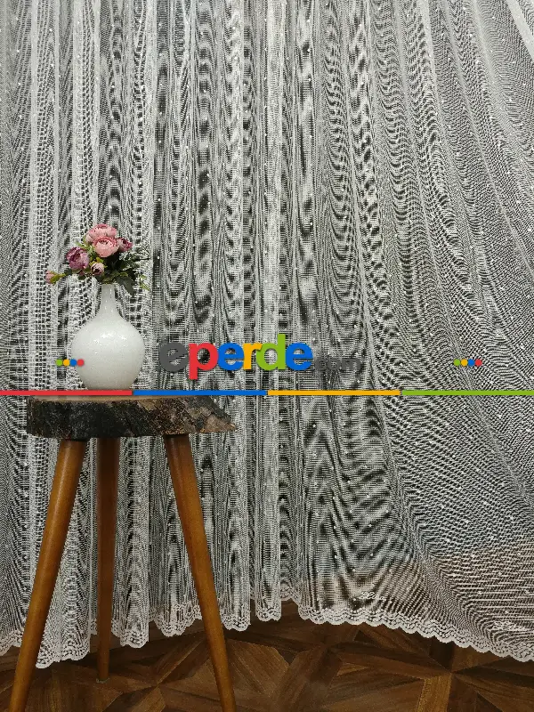 Genç Odası - Örme Tül- Ekru Lila Marka