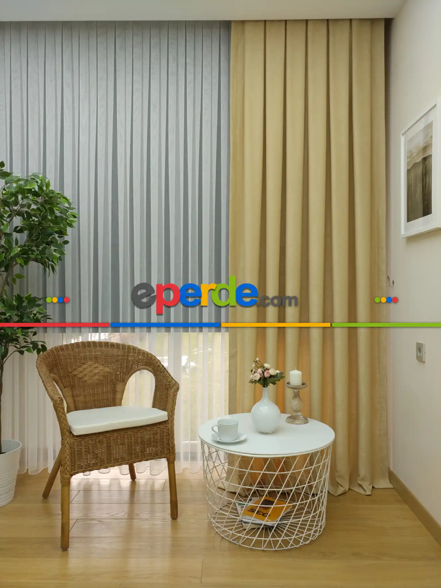 Soft Krem Koyu Fon Perde (180)- Krem Koyu