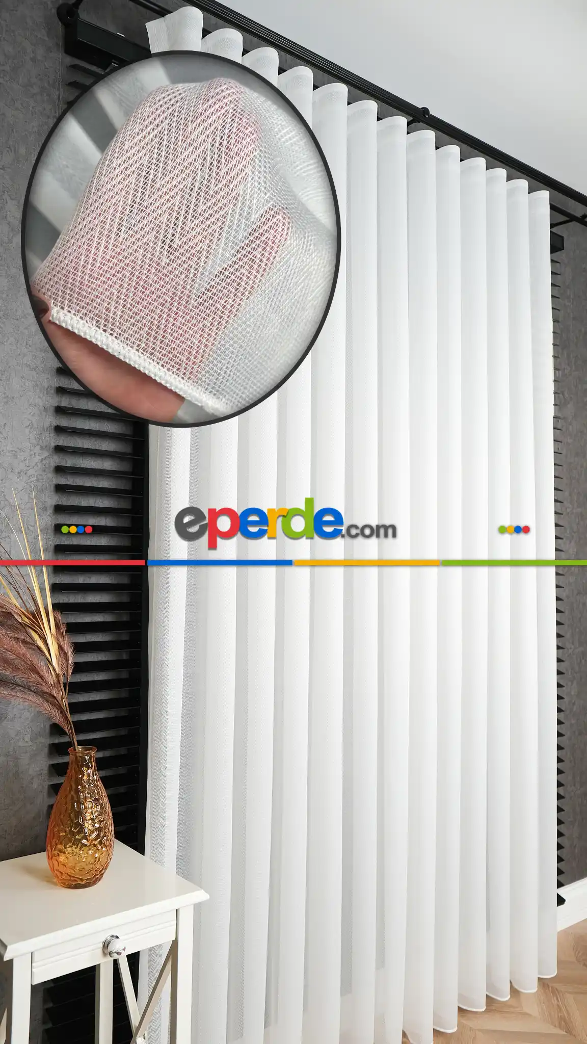 Balık Sırtı Desen Tül Perde, Ağır Gramajlı Premium Seri, Kurşunlu Tül, Amerikan Pile, Es Pile, Rustik Kuşgözü, Büzgülü Ekstrafor Seçenekleri