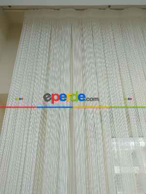 Salon Tül - (kısa Süreli Kampanyalı Fiyat)1.kalite Ütü İstemez Ekru Renk Zincir Desen Tül Perde