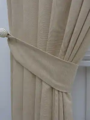 %25 İndirimli!!! Kum Beji Rengi Düz Fon Perde (fon Demiri Hediyeli)- Kum Beji